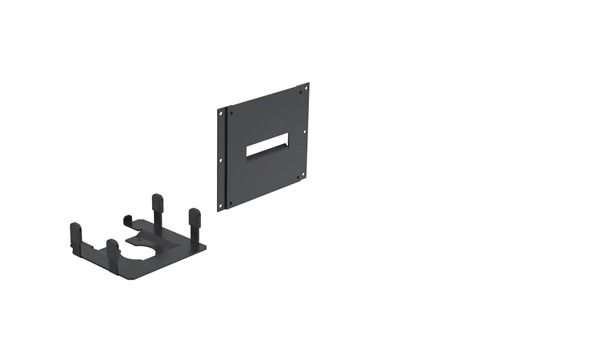 Ergonomic Solutions SpacePole Kiosk & Signage Kiosk integrated printer cover + printer plate for For Star Mc-Print3