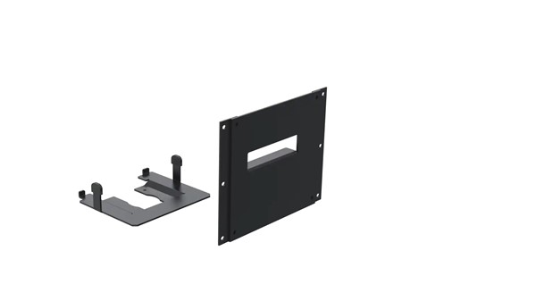 Ergonomic Solutions SpacePole Kiosk & Signage Kiosk integrated printer cover + printer plate for Star TSP143