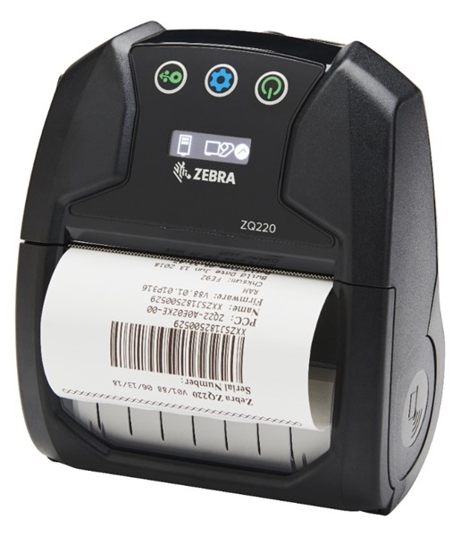Zebra ZQ220 label printer Direct thermal 203 x 203 DPI 60 mm/sec Wired & Wireless Bluetooth
